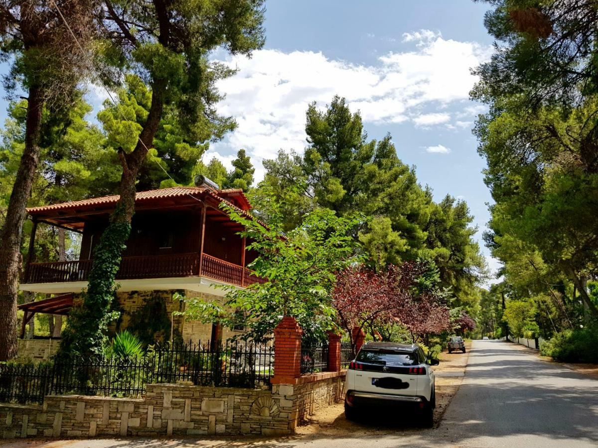 Wood And Stone Villa Sani  Exterior photo
